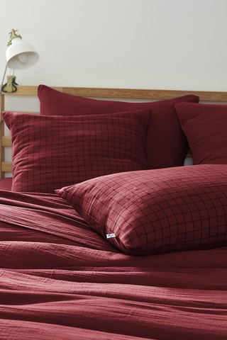 Taie d'oreiller Gaïa - Bordeaux