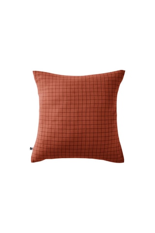 Taie d'oreiller Gaïa Mix - Terracotta