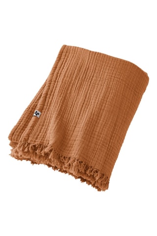 Plaid Gaïa - 130 x 160 cm - Orange