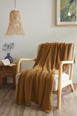 Plaid Olympia - Camel - 125 x 150 cm