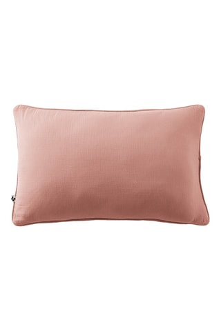 Coussin en gaze de coton Gaïa - Rose - 40 x 60 cm