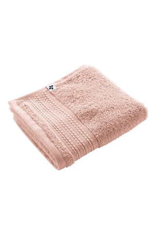 Serviette invité Garance - Rose poudré - 30 x 50 cm