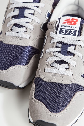 Baskets 373 en nubuck  - Gris clair