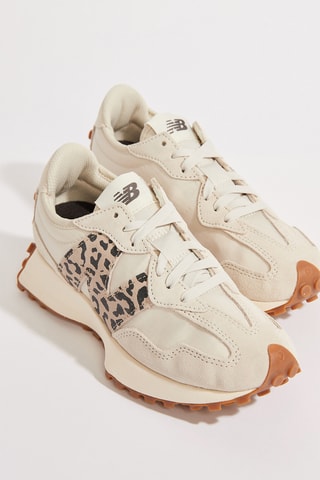 Baskets 327 en nubuck  - Blanc