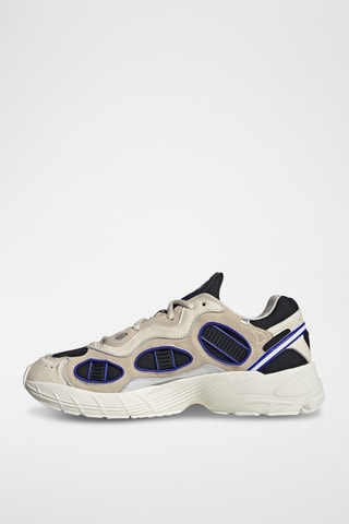 Baskets en cuir - Ecru et noir