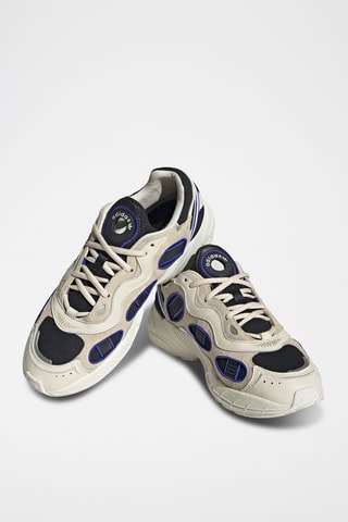 Baskets en cuir - Ecru et noir