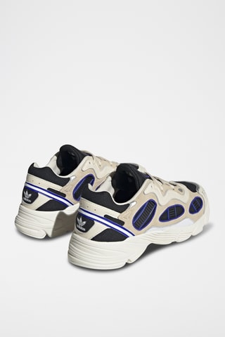 Baskets en cuir - Ecru et noir