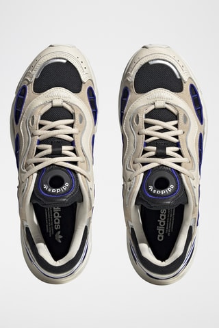 Baskets en cuir - Ecru et noir