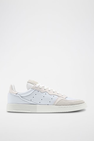 Sneakers en cuir Supercourt Blanc et sable