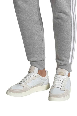 Sneakers en cuir Supercourt Blanc et sable