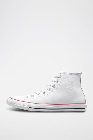 Baskets montantes en cuir Chuck Taylor Hi - Blanc - Converse