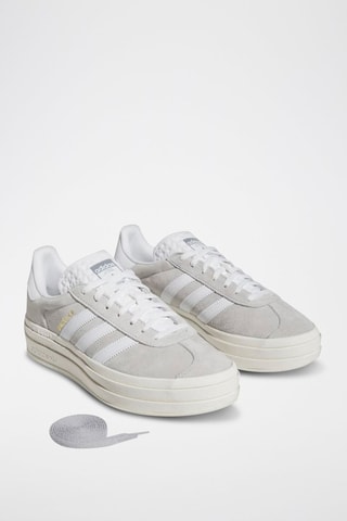 Baskets plateformes en nubuck Originals Gazelle Bold - Gris - Adidas