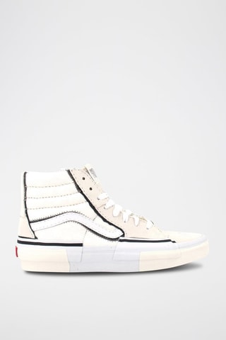 Baskets montantes en cuir SK8-Hi Reconstruct - Ecru
