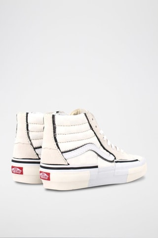 Baskets montantes en cuir SK8-Hi Reconstruct - Ecru