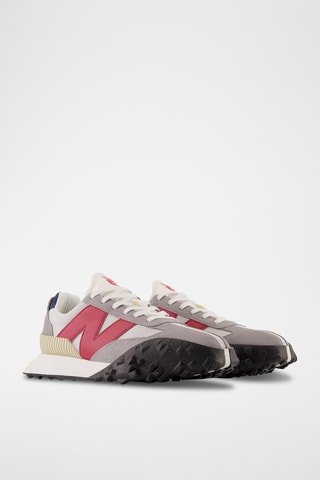 Baskets en nubuck XC72 - Gris et rouge - New Balance