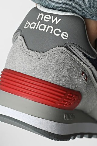 Baskets en nubuck 574 - Gris foncé et noir - New Balance