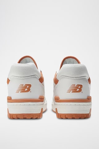 Baskets en cuir 550 - Blanc et orange - New Balance