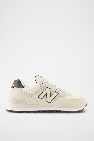 Baskets en cuir New Balance 574 - Beige - New Balance