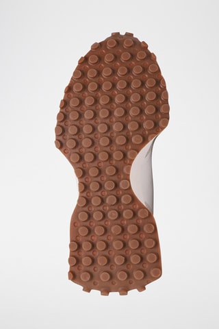 Baskets en nubuck 327 - Beige et rose - New Balance