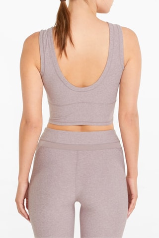 Débardeur court Studio yogini luxe - Violet - Puma