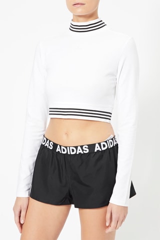 Crop top Longsleeve Blanc