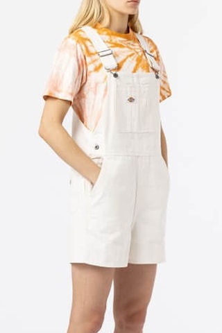Salopette-short Duck Canvas - Blanc - Dickies