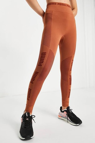 Legging d’entrainement taille haute Evoknit Seamless - Marron - Puma