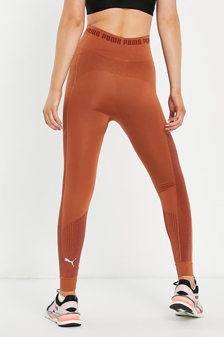 Legging d’entrainement taille haute Evoknit Seamless - Marron - Puma