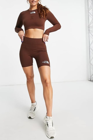 T-shirt cropped d’entraînement - Marron
