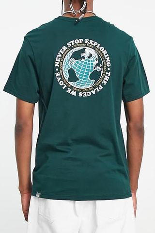 T-shirt Globe sketch - Vert émeraude