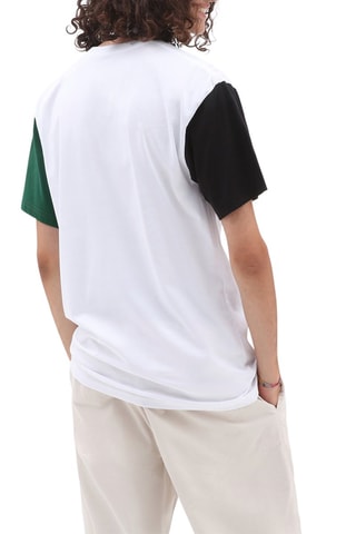 T-shirt Colorblock Varsity Blanc