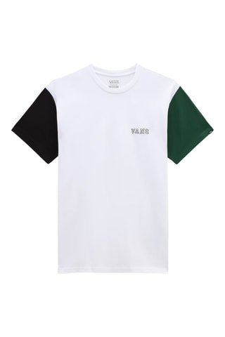 T-shirt Colorblock Varsity Blanc