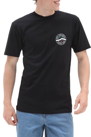 T-shirt Circle Sidestripe Noir