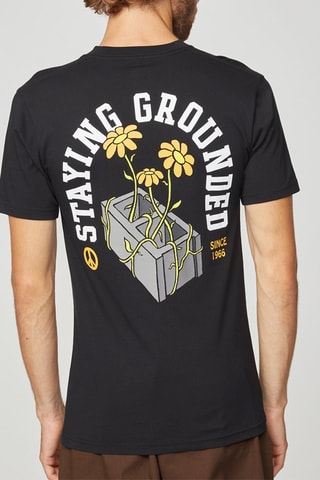 T-shirt Staying Grounded Noir et blanc