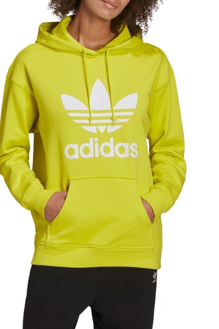 Sweat à capuche Adicolor Trefoil Jaune