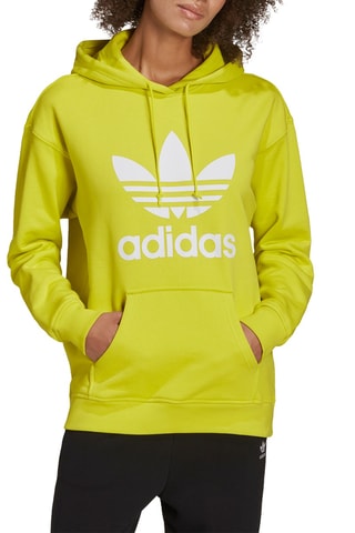 Sweat à capuche Adicolor Trefoil Jaune