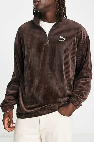 Sweat en velours Icons - Marron - Puma