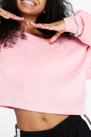 Sweat en velours Originals - Rose - Adidas