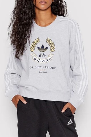 Sweat Originals Resort - Gris clair chiné - Adidas