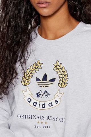 Sweat Originals Resort - Gris clair chiné - Adidas