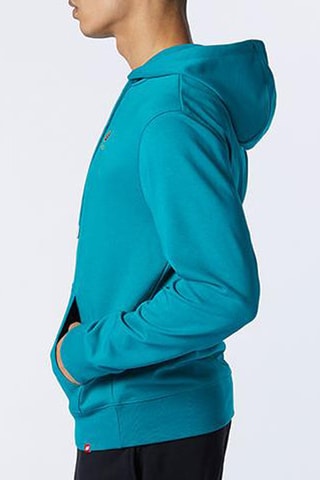 Sweat à capuche Embroidered - Bleu canard