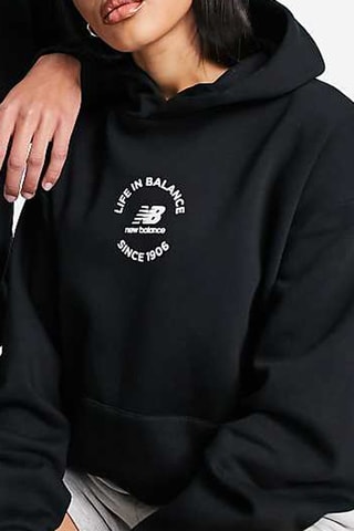 Sweat à capuche Life in balance - Noir - New Balance