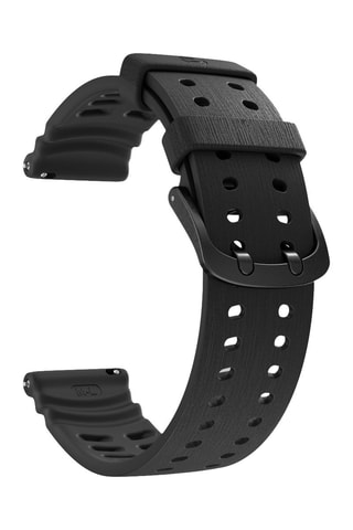 Bracelet en silicone - Noir - 22 mm