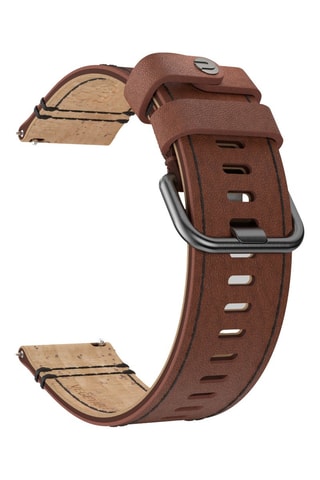 Bracelet en cuir - Marron - 22 mm