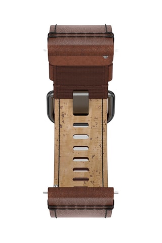 Bracelet en cuir - Marron - 22 mm