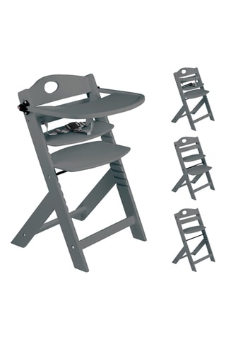 Chaise haute en bois de hêtre Family Pro - A partir de 36 mois -Jusqu'à  75 kg