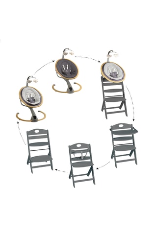 Chaise haute Family Pro avec harnais et adaptateur - A partir de 36 mois - Jusqu'à  75 kg