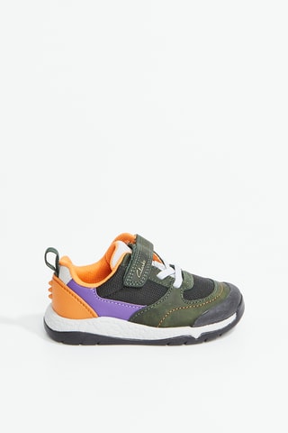 Baskets en cuir Steggy Stride - Vert foncé