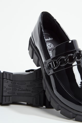 Mocassins plateformes en cuir verni Evyn Walk - Noir
