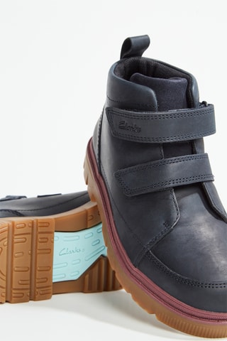 Boots en cuir Lorcam - Bleu marine